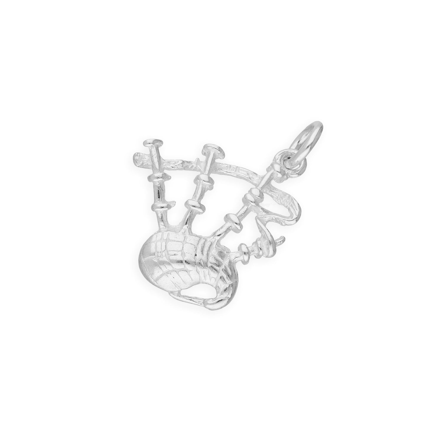 Sterling Silver Scottish Bagpipes Charm