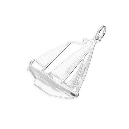 Sterling Silver Large Yacht Charm