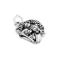 Sterling Silver 3D St Christopher and Child Charm