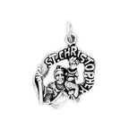Sterling Silver 3D St Christopher and Child Charm