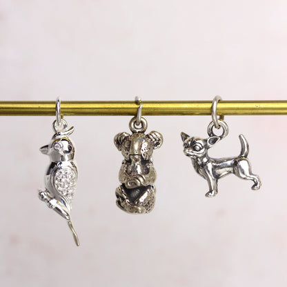 Sterling Silver Chihuahua Charm
