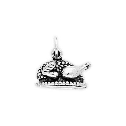 Sterling Silver Roast Turkey Charm