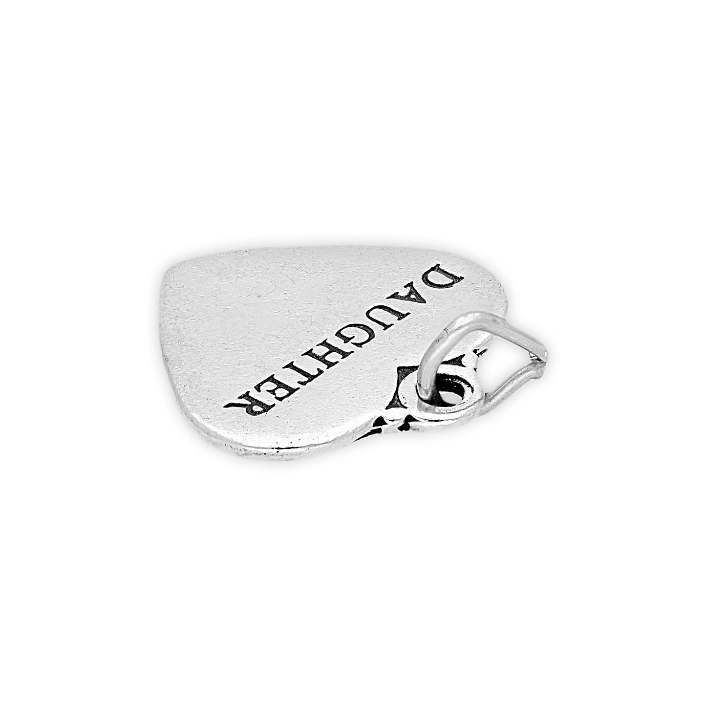 Sterling Silver Daughter Heart Charm