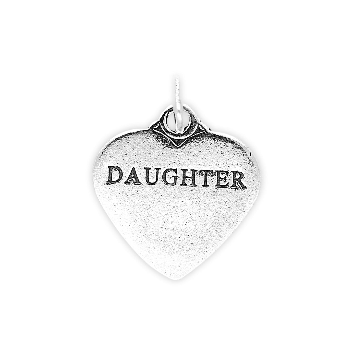 Sterling Silver Daughter Heart Charm