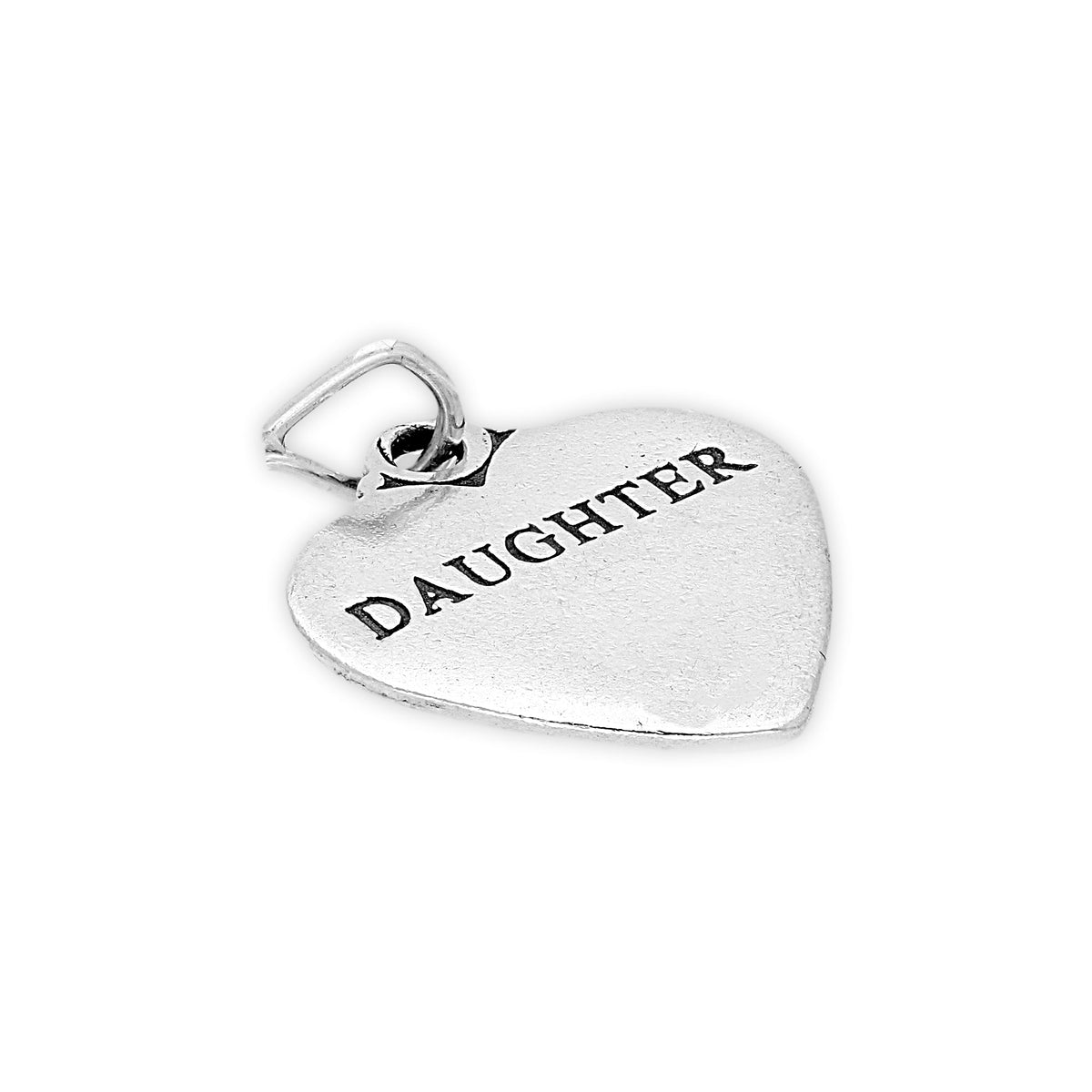 Sterling Silver Daughter Heart Charm