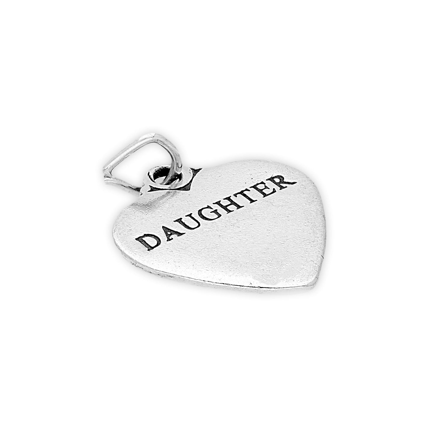 Sterling Silver Daughter Heart Charm