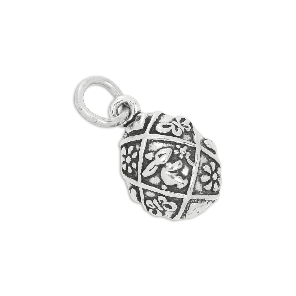 Sterling Silver Easter Egg Charm