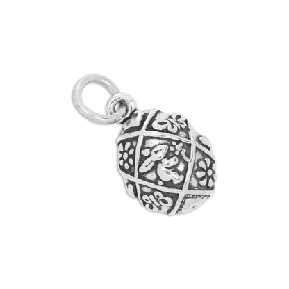 Sterling Silver Easter Egg Charm
