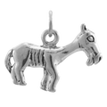 Sterling Silver Donkey Charm