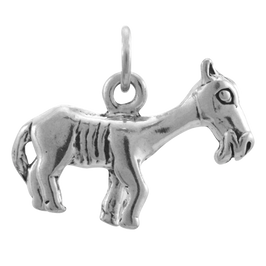 Sterling Silver Donkey Charm