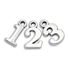 Sterling Silver Number Charms 0 - 9