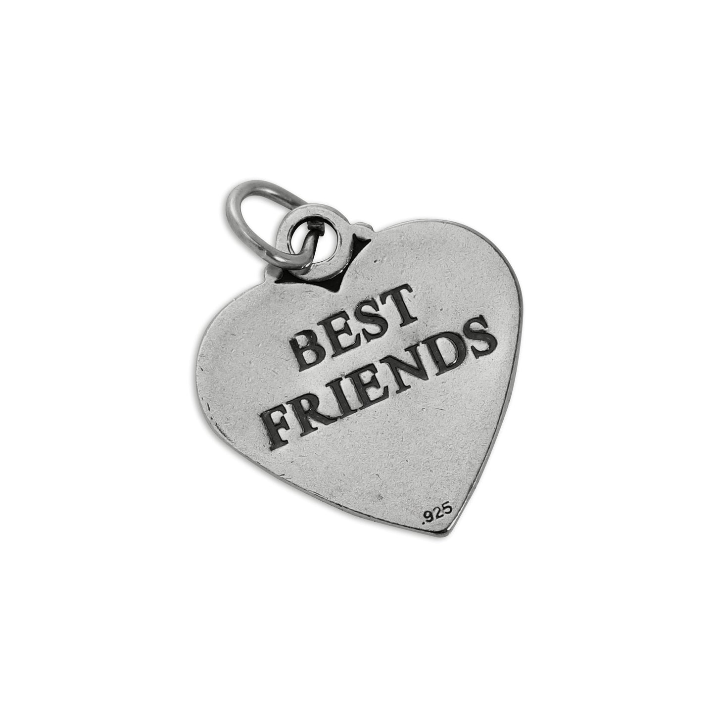 Sterling Silver Best Friends Heart Charm
