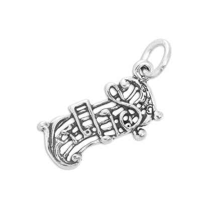 Sterling Silver Music Score Charm