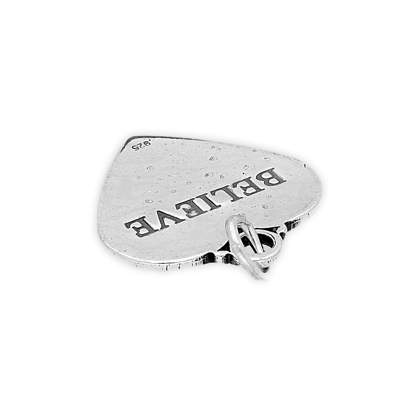 Sterling Silver Believe Heart Charm