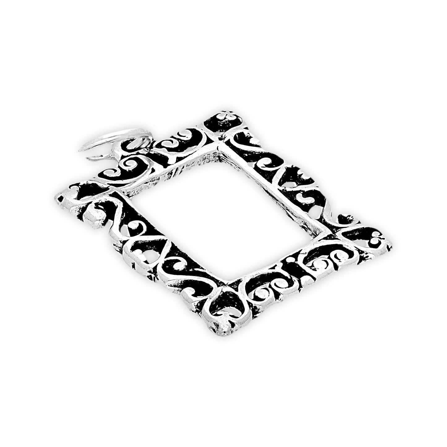 Sterling Silver Picture Frame Charm