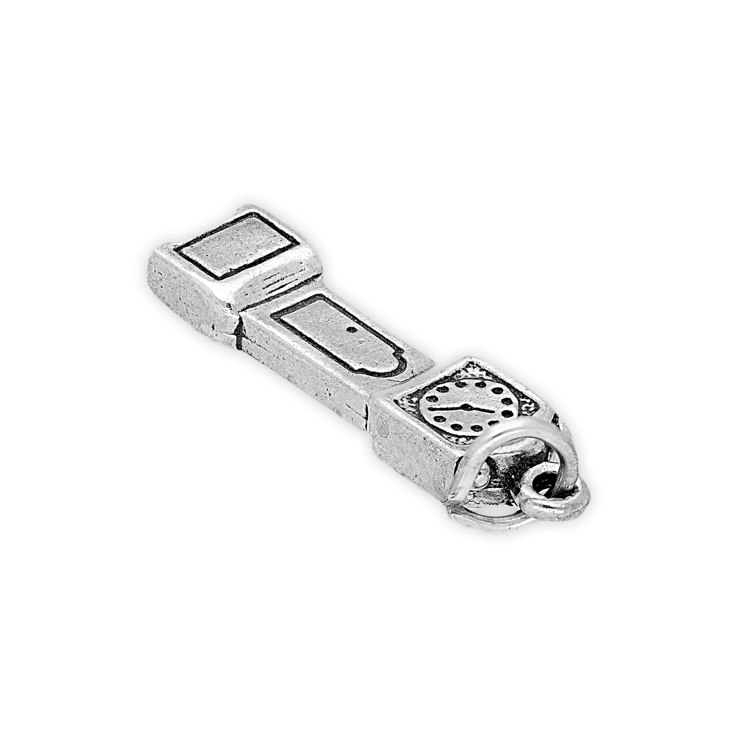 Sterling Silver Grandfather Clock Charm