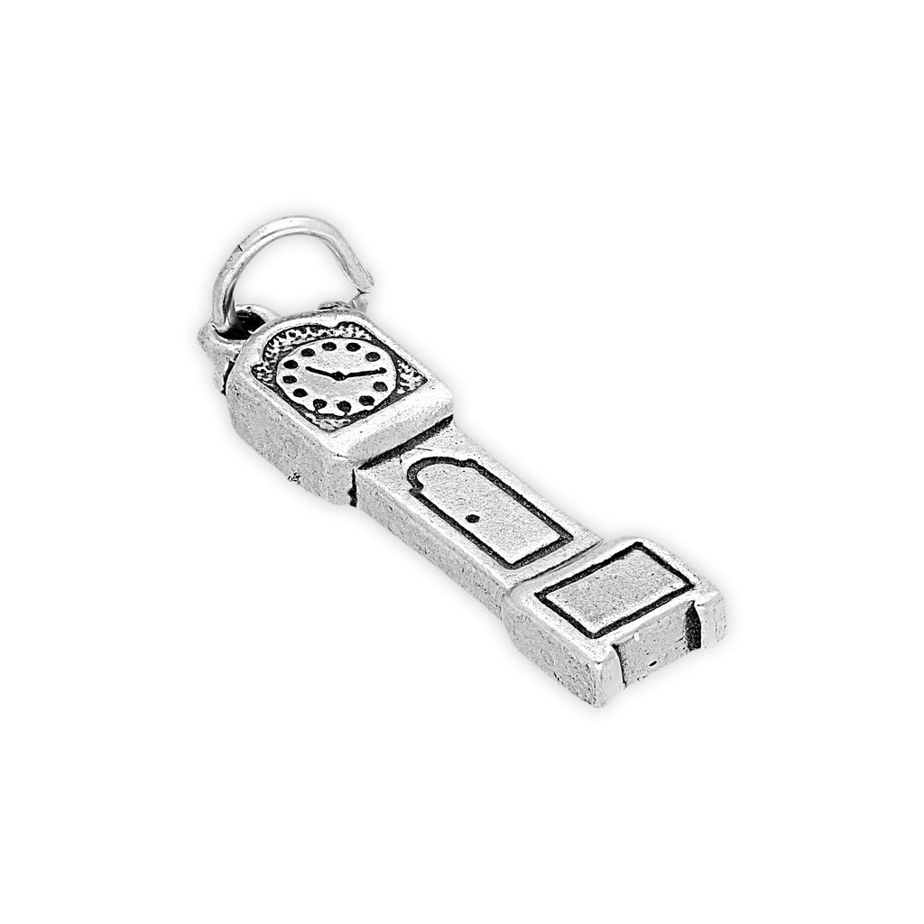 Sterling Silver Grandfather Clock Charm
