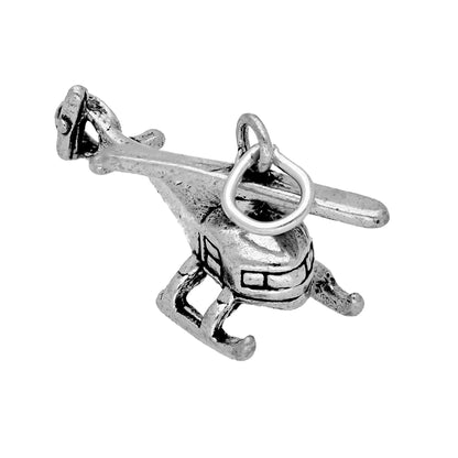 Sterling Silver Helicopter Charm