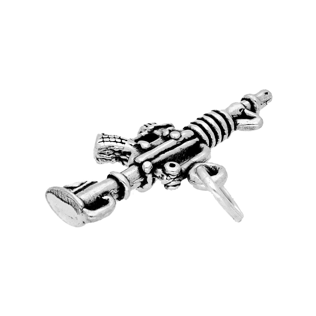 Sterling Silver Machine Gun Charm