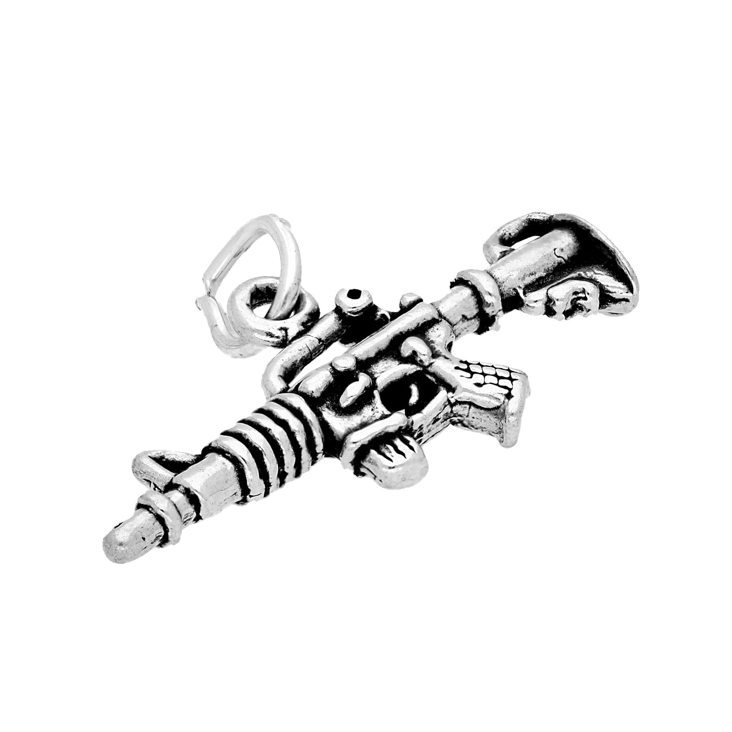 Sterling Silver Machine Gun Charm