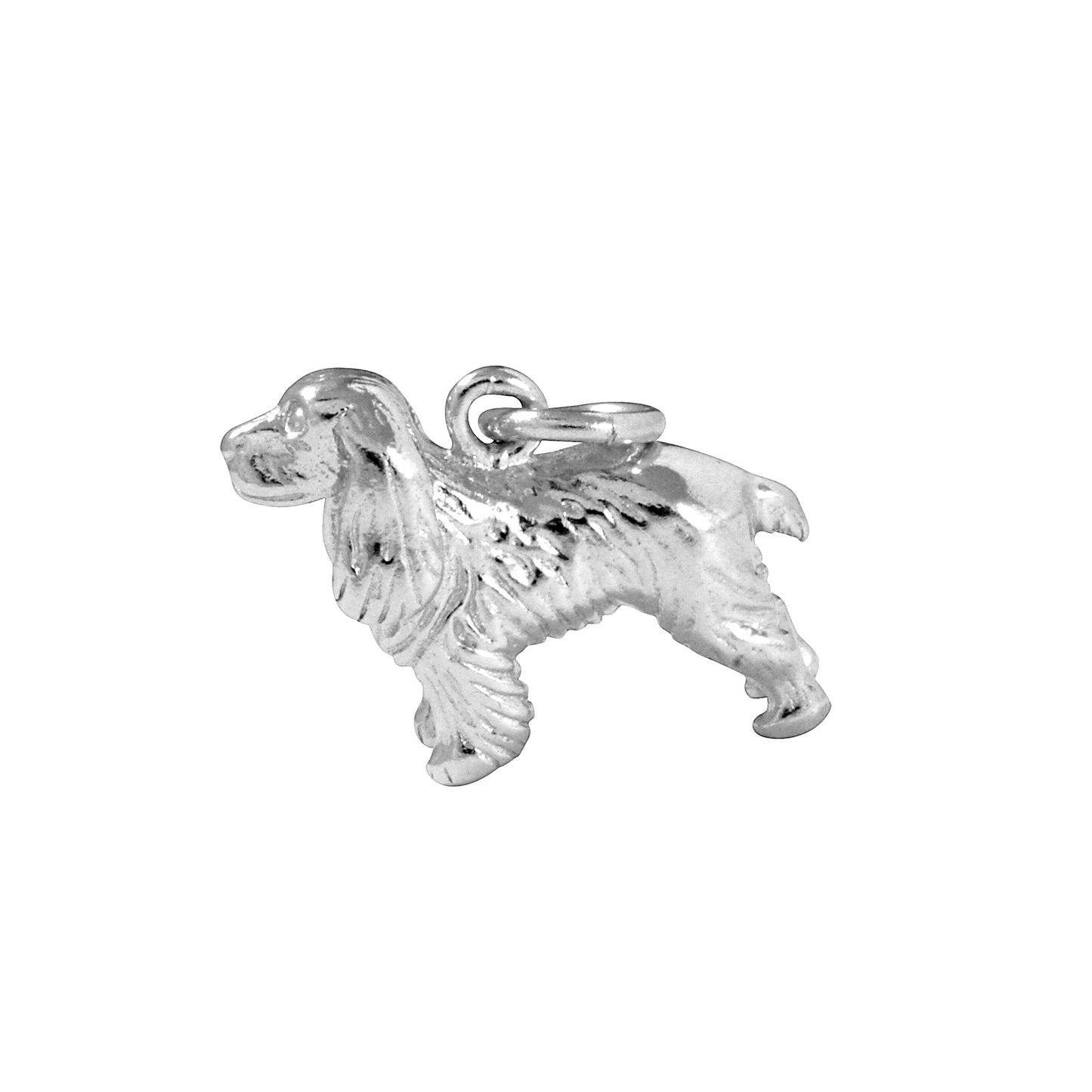 Sterling Silver Spaniel Charm