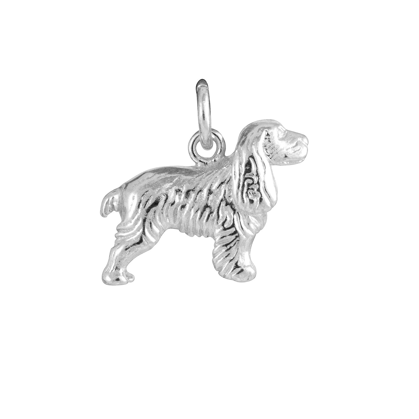 Sterling Silver Spaniel Charm
