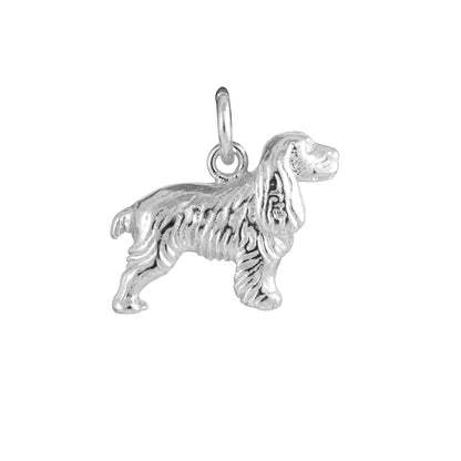 Sterling Silver Spaniel Charm