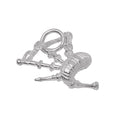 Silver Scottish Bagpipes Charm