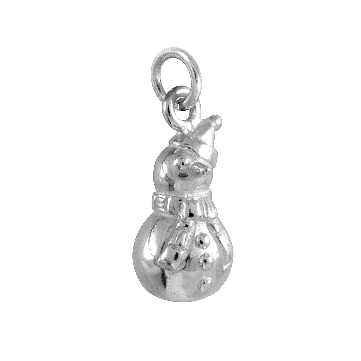 Sterling Silver Snowman Charm
