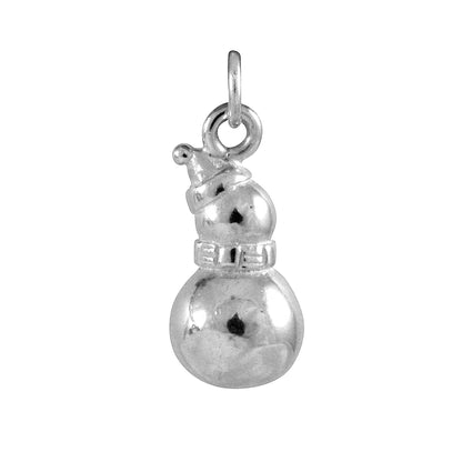 Sterling Silver Snowman Charm