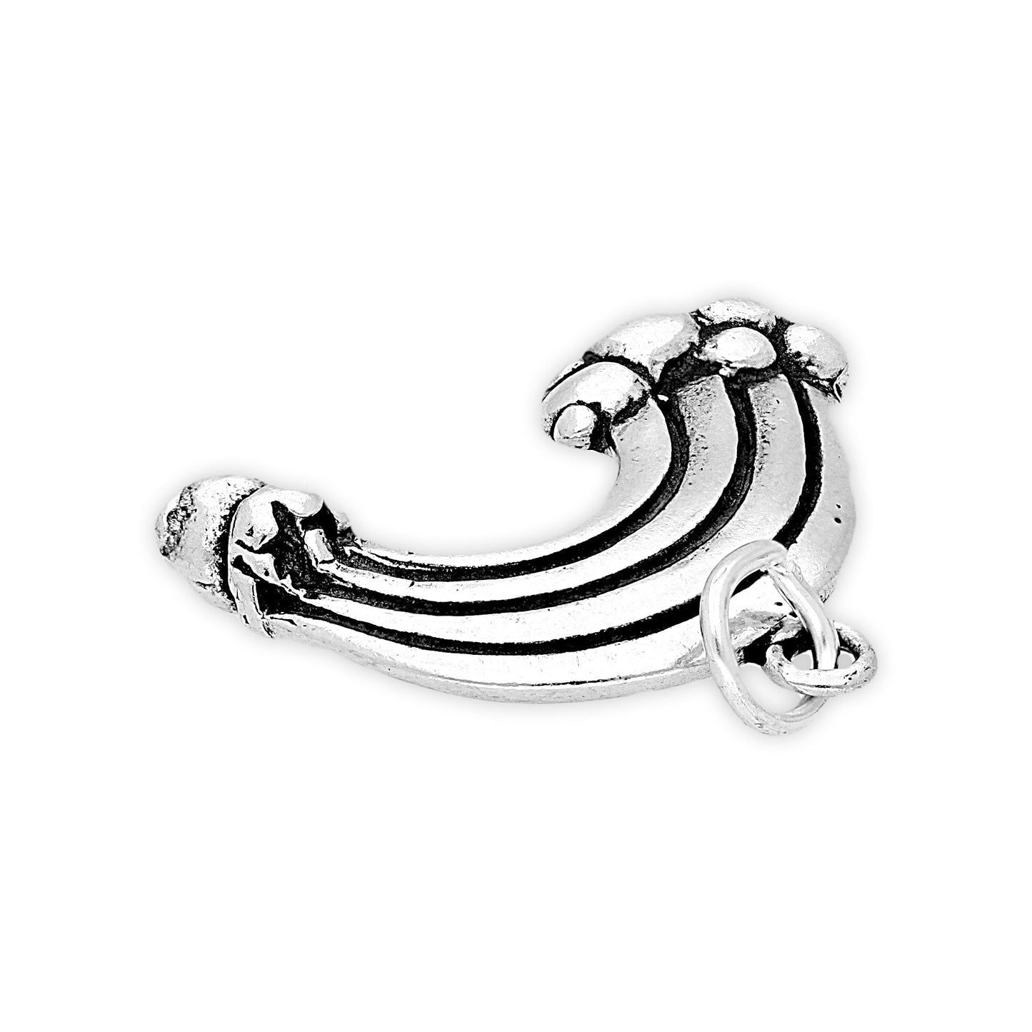 Sterling Silver Rainbow with Pot of Gold Charm