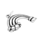 Sterling Silver Rainbow with Pot of Gold Charm