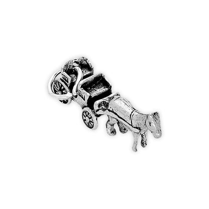 Sterling Silver Horse and Cart Charm