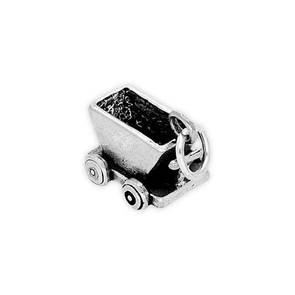Sterling Silver Mine Train Charm