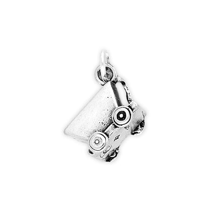 Sterling Silver Mine Train Charm