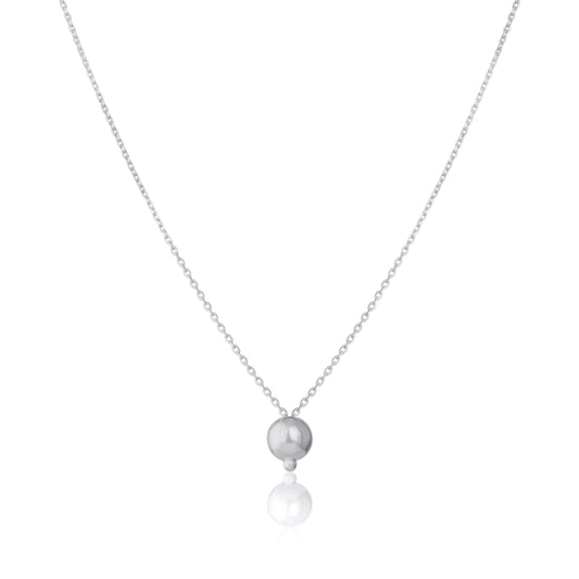 Sterling Silver Bead Charm Necklace