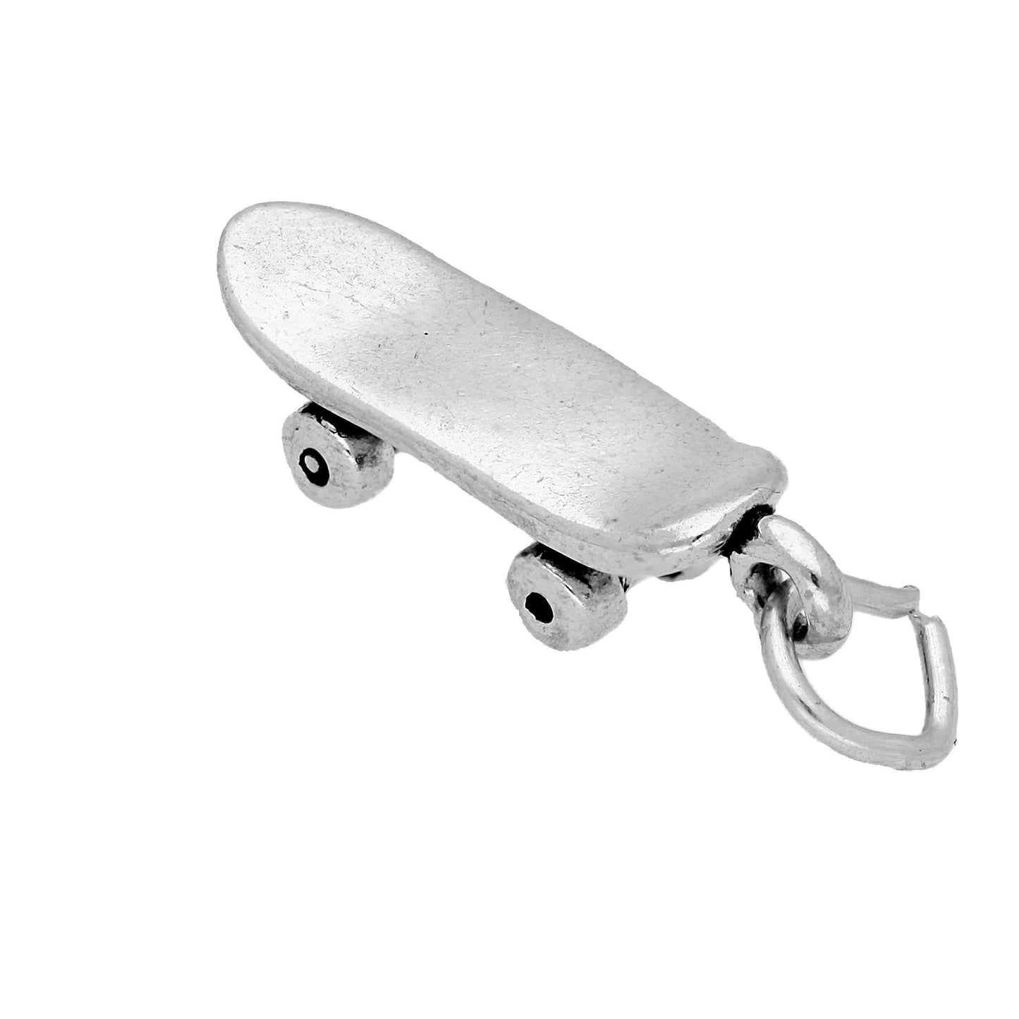 Sterling Silver Skateboard Charm