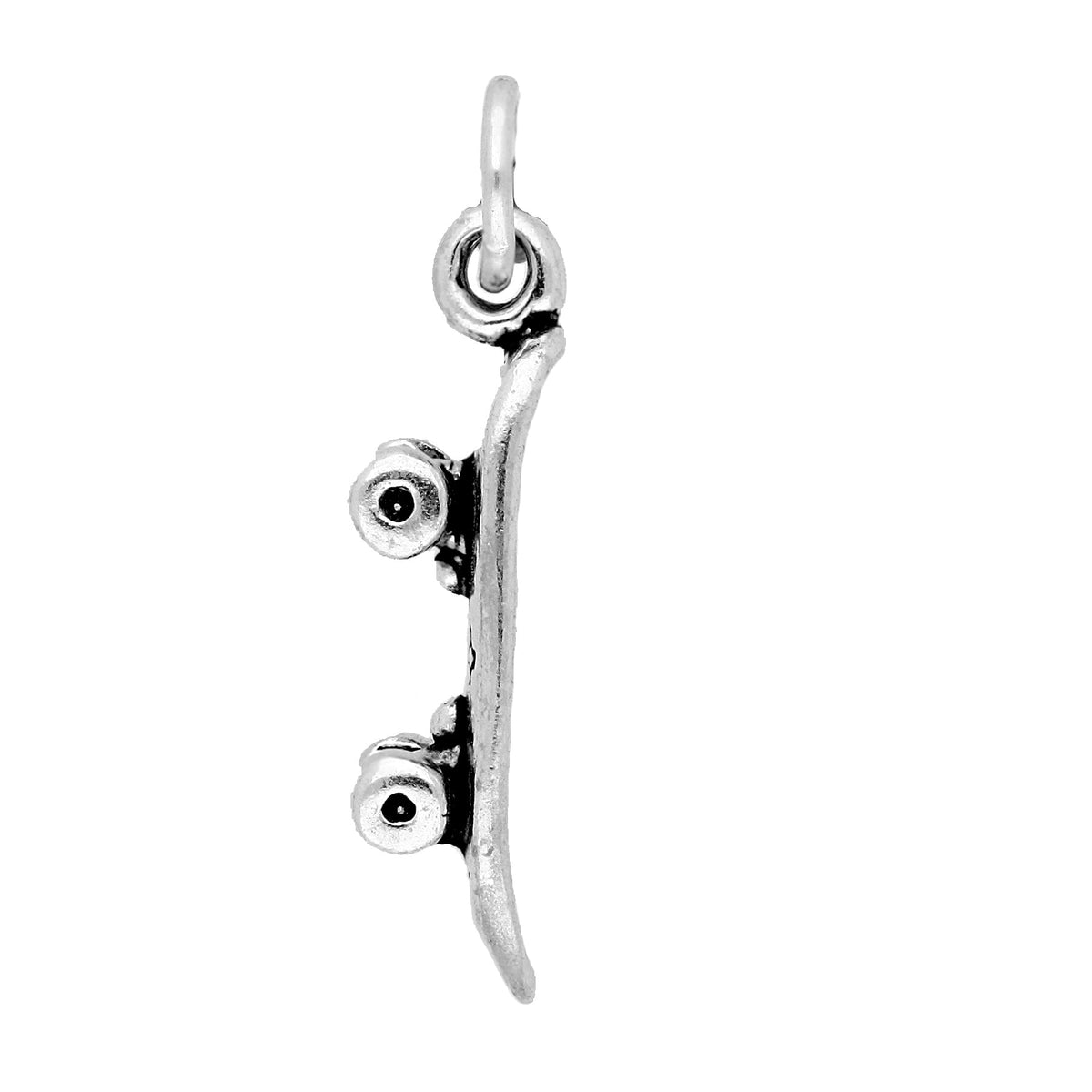 Sterling Silver Skateboard Charm