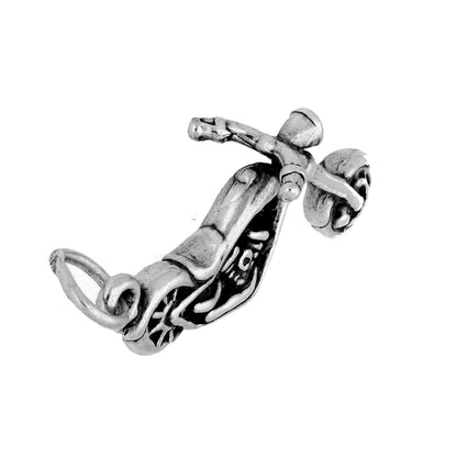 Sterling Silver Chopper Motorcycle Charm