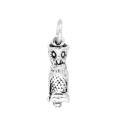 Sterling Silver Owl Charm