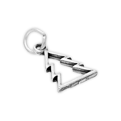 Sterling Silver Cut Out Christmas Tree Charm