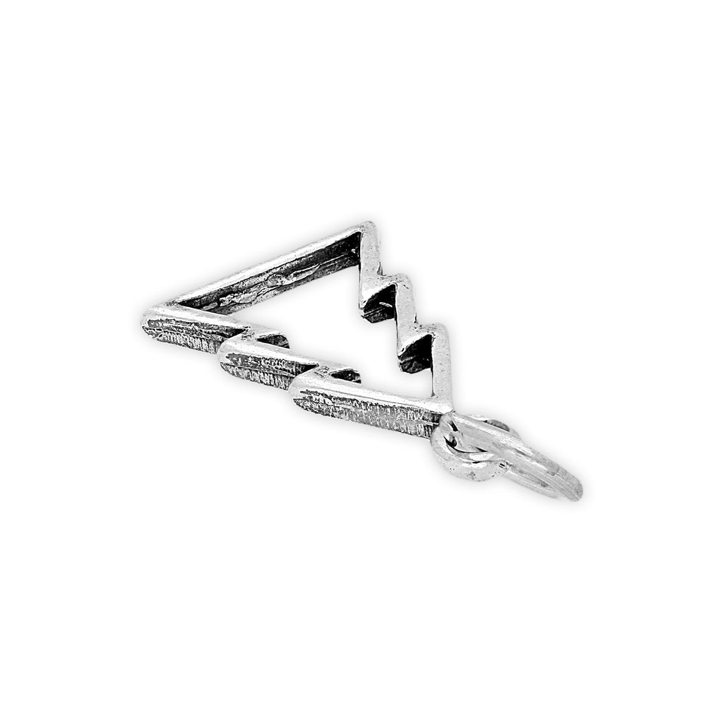 Sterling Silver Cut Out Christmas Tree Charm