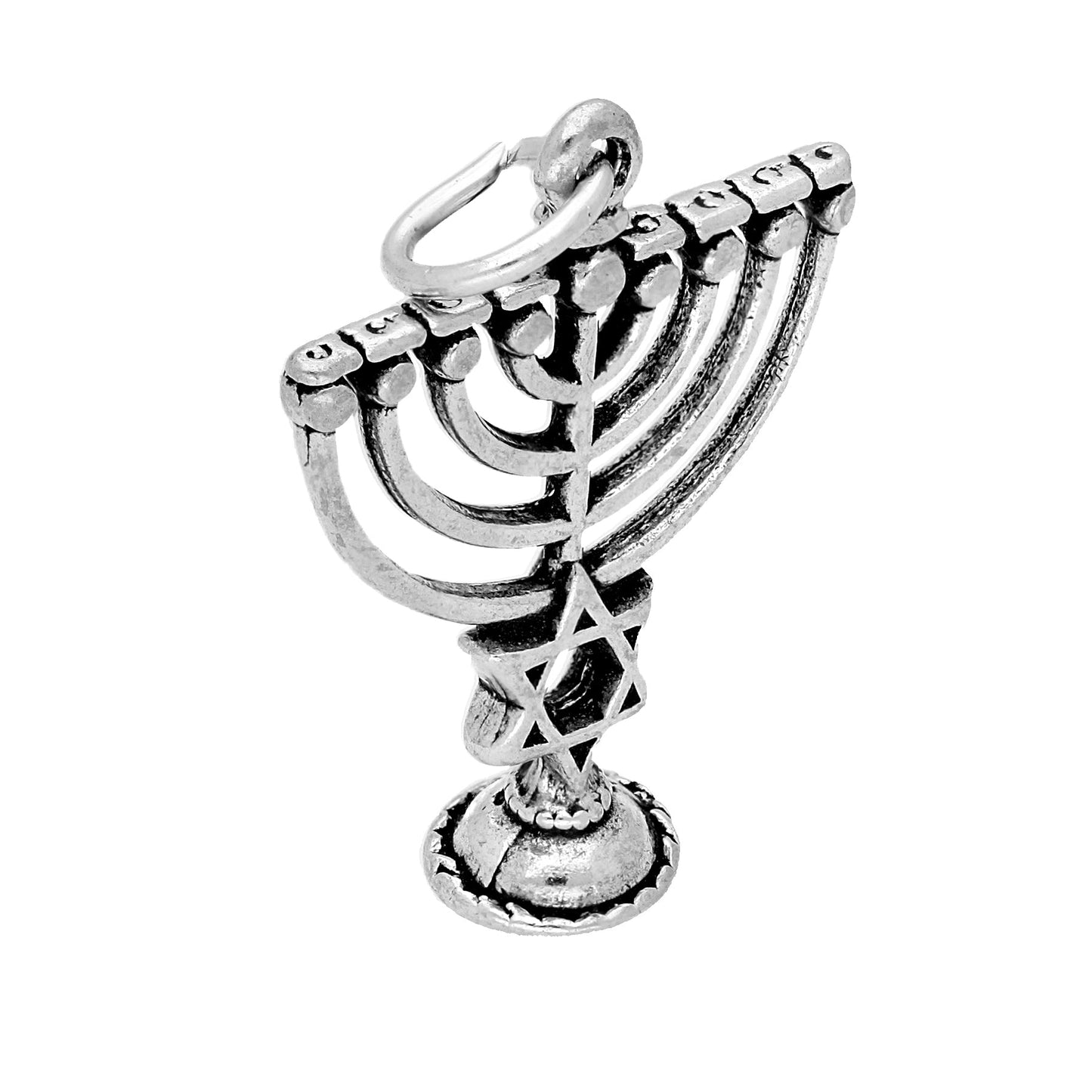 Sterling Silver Menorah Charm