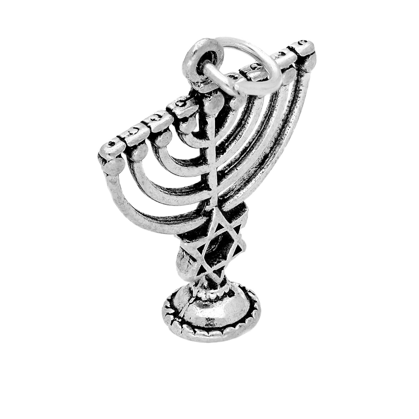 Sterling Silver Menorah Charm