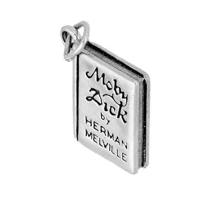 Sterling Silver Moby Dick Book Charm