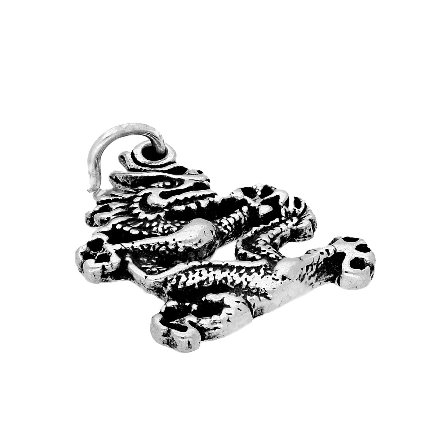 Sterling Silver Chinese Dragon Charm