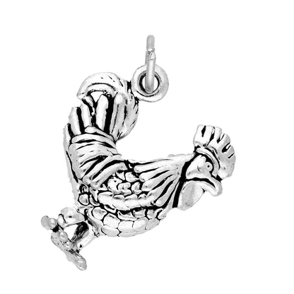 Sterling Silver Chicken Charm