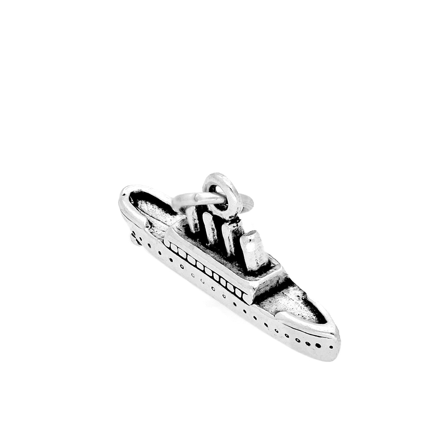 Sterling Silver Steam Liner Charm