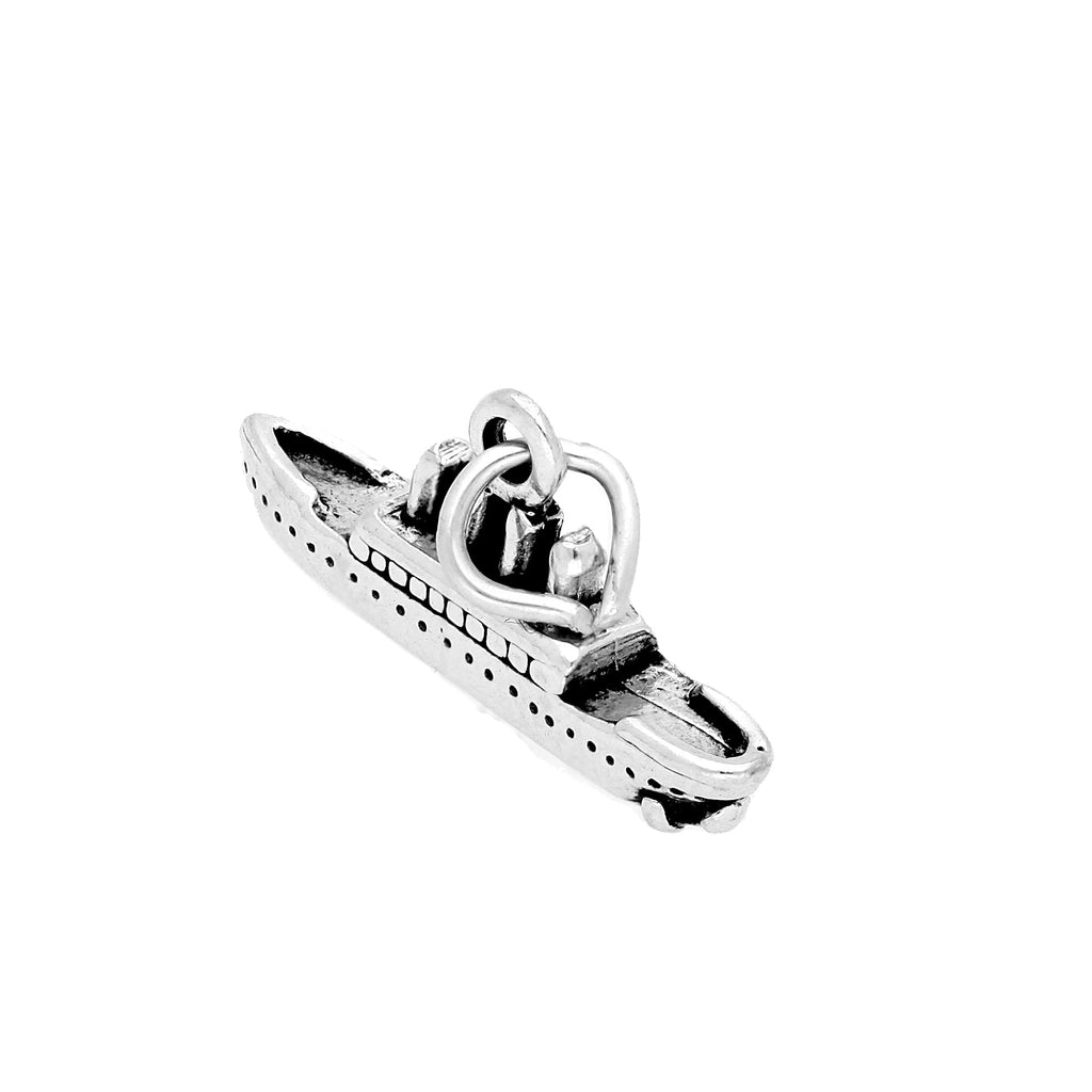 Sterling Silver Steam Liner Charm