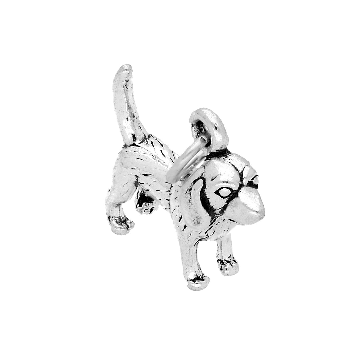 Sterling Silver Beagle Dog Charm